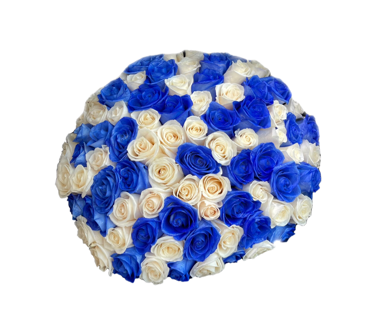Blue and White