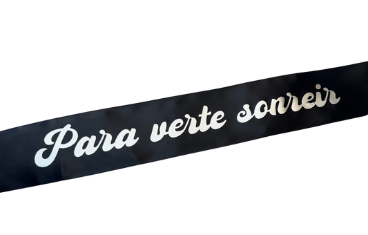 Black Personalized Ribbon